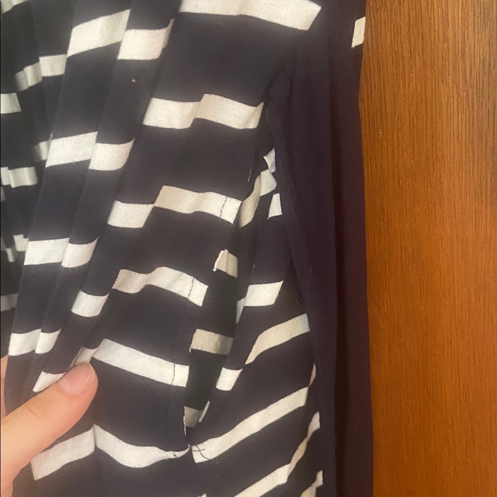 🧡 Women’s ‘Baby Be Mine’ striped nursing/maternity robe - Picture 3 of 5